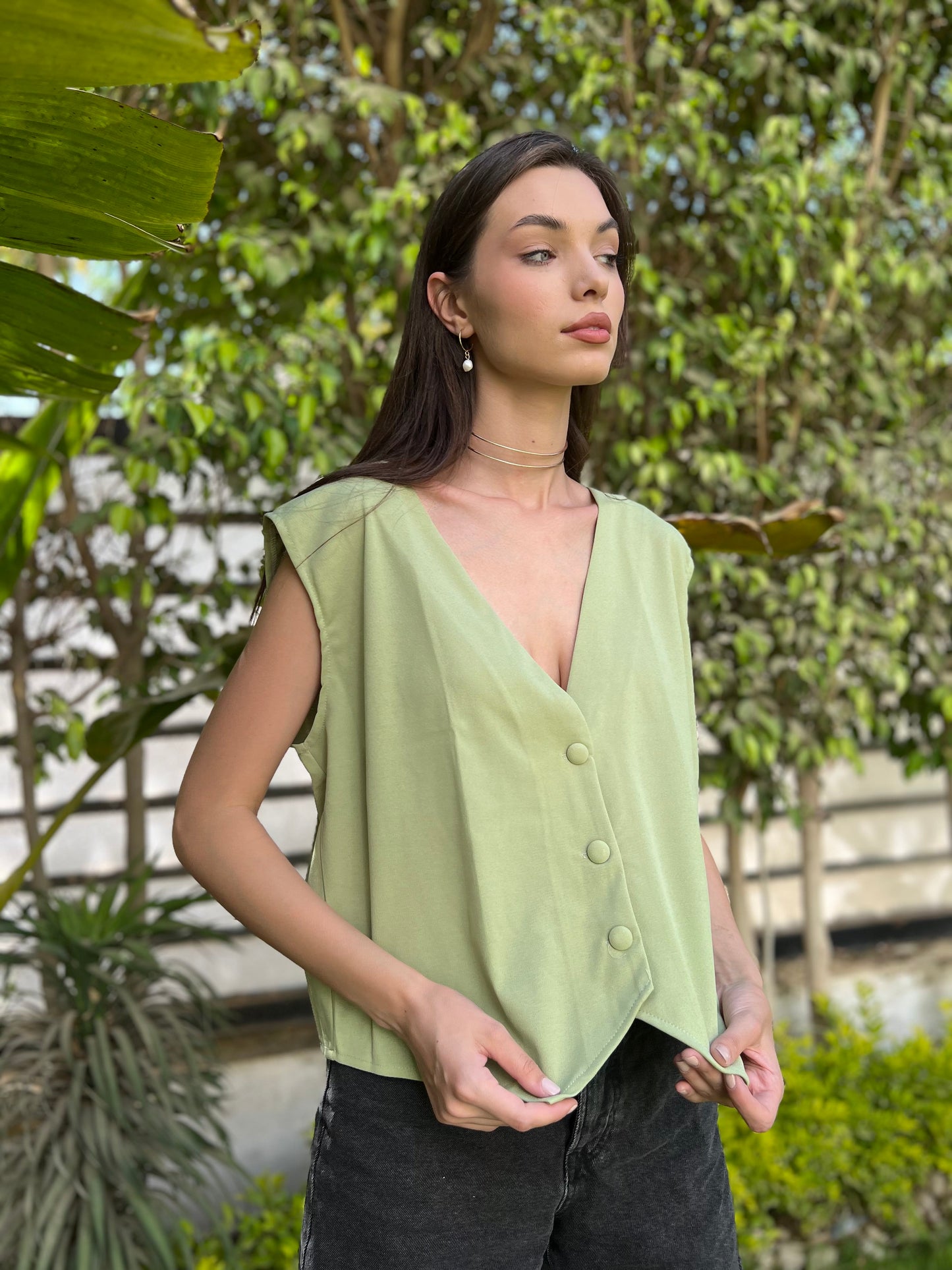 Mint Oversized Vest