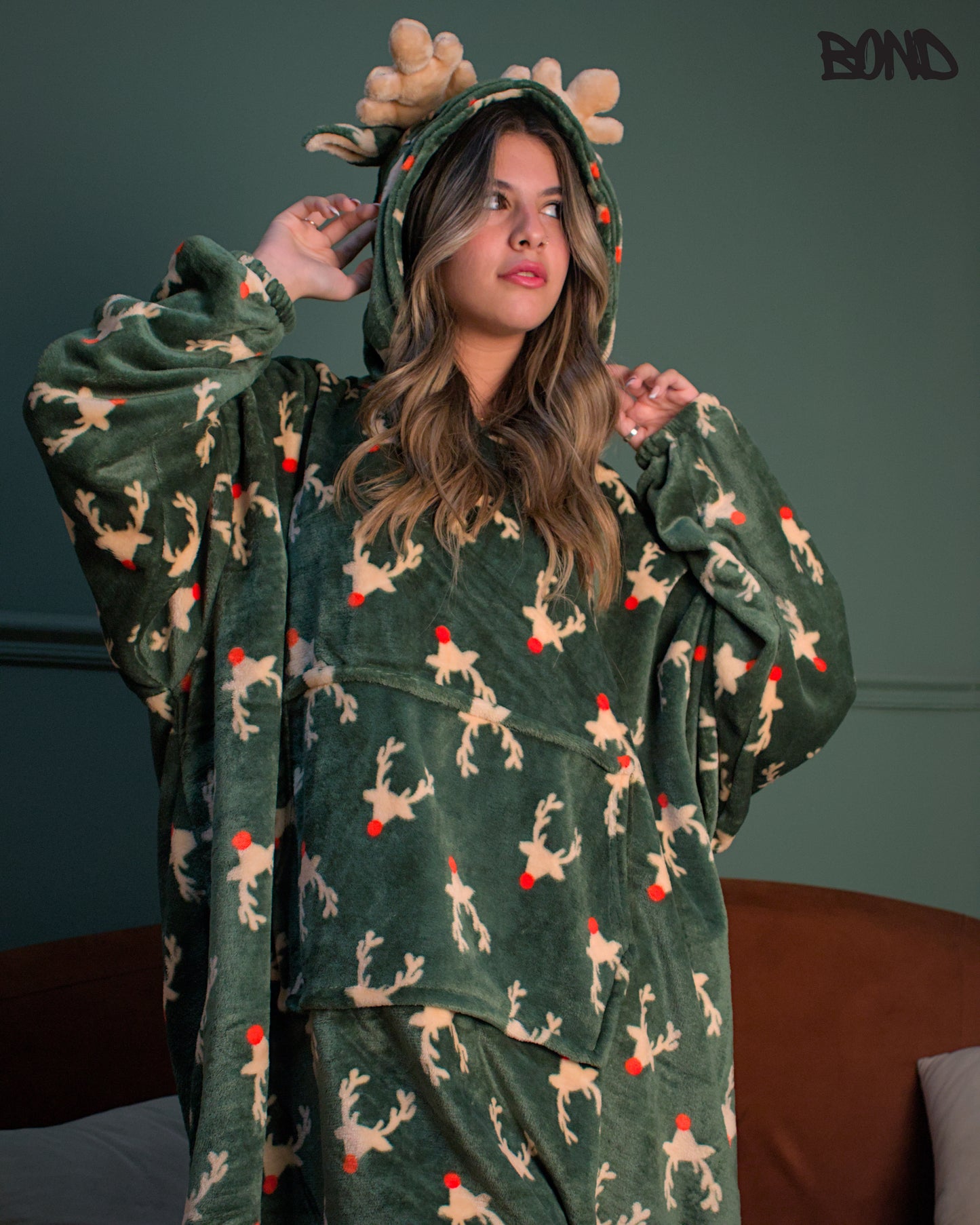 Winter Wearable Blanket - Green