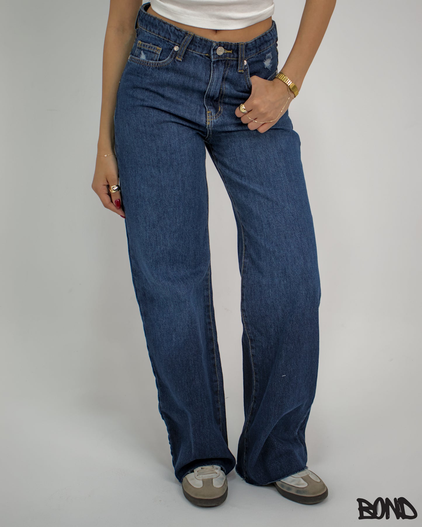 Straight Fit Denim - Dark Blue