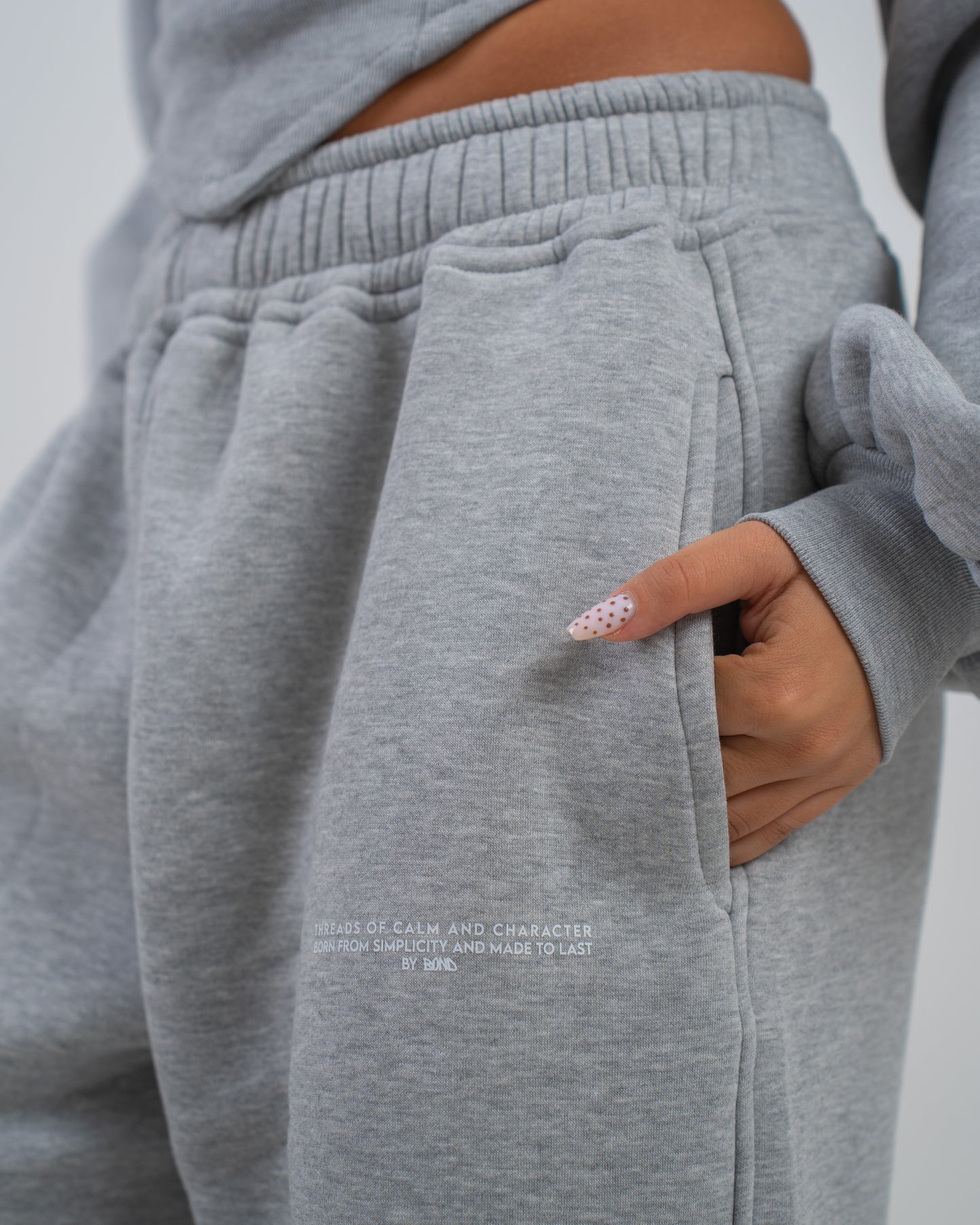 Wide leg sweats - Grey