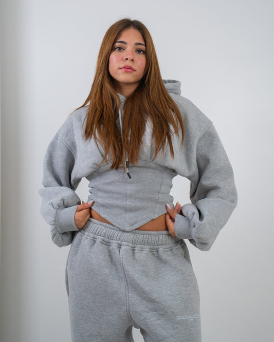 Corset Hoodie - Grey