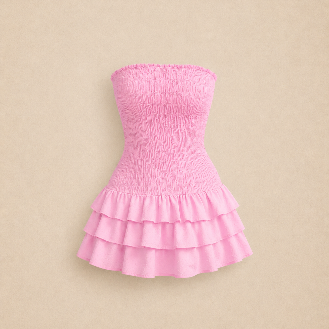 Ruffle Dress - Pink