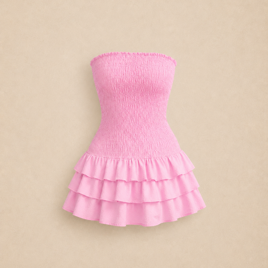 Ruffle Dress - Pink