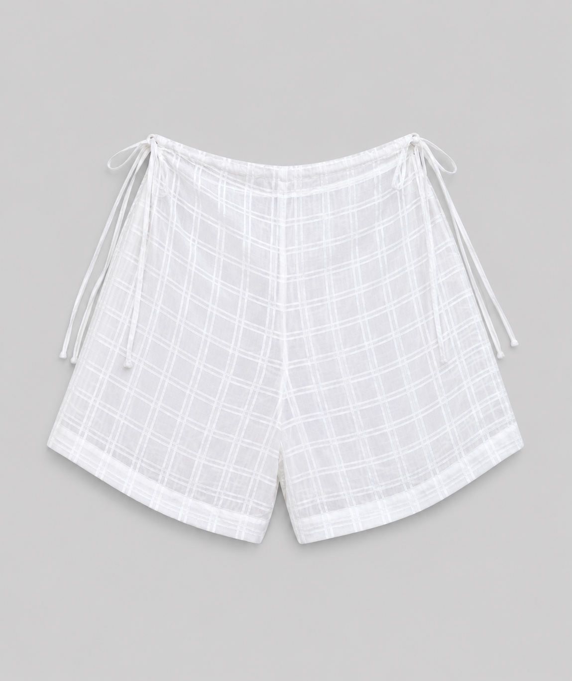 Tie Me Up White Shorts
