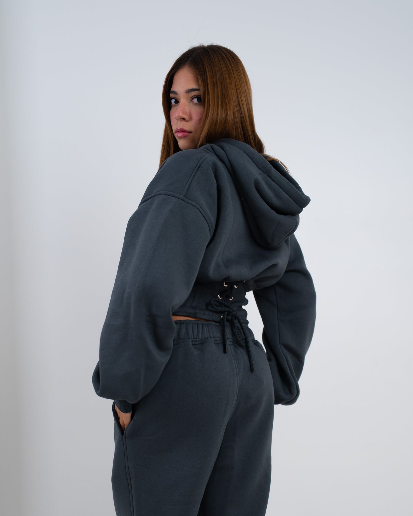 The Corset Set - Dark Grey