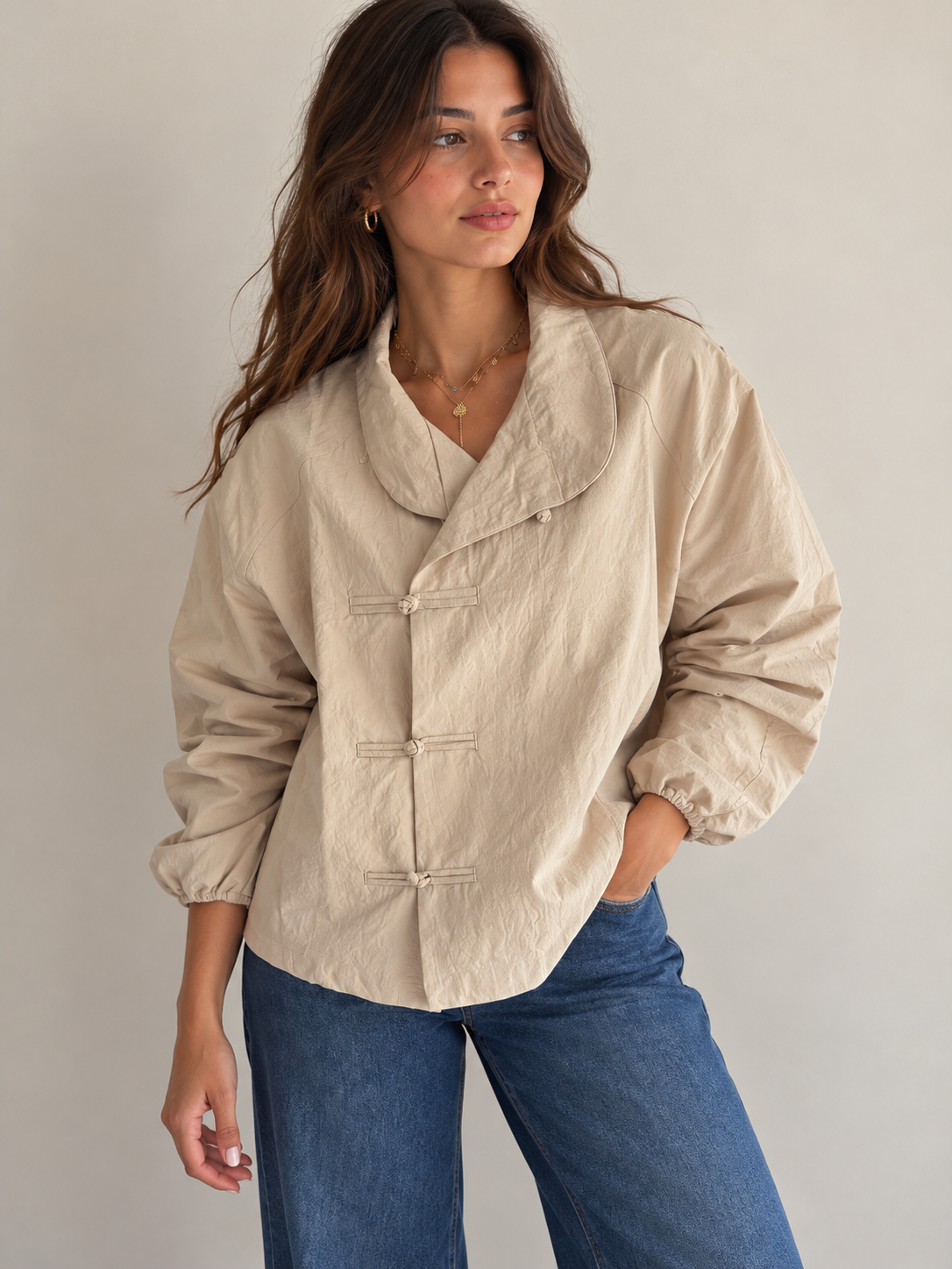 The Muse Jacket- Sand