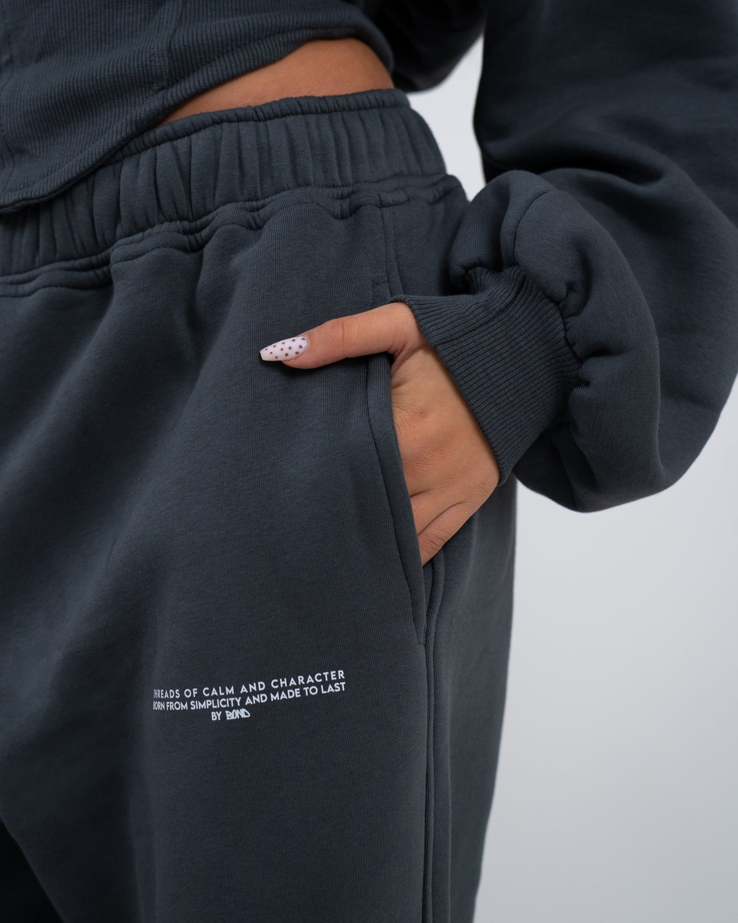 Wide leg sweats - Dark Grey
