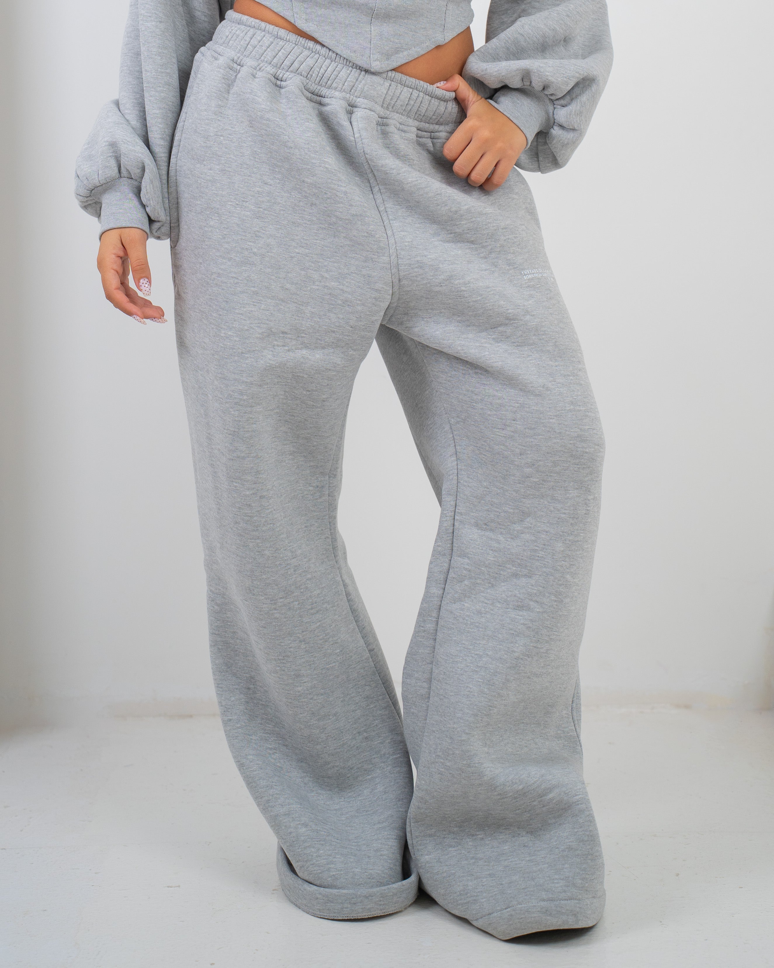 Wide leg sweats - Grey – Bond