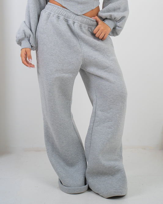 Wide leg sweats - Grey