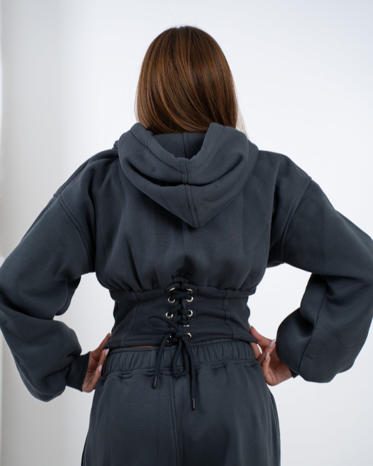 The Corset Set - Dark Grey