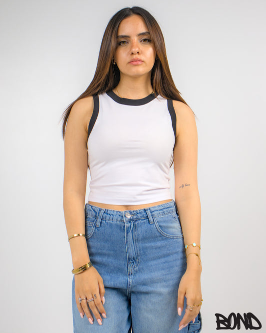 White x Black Top
