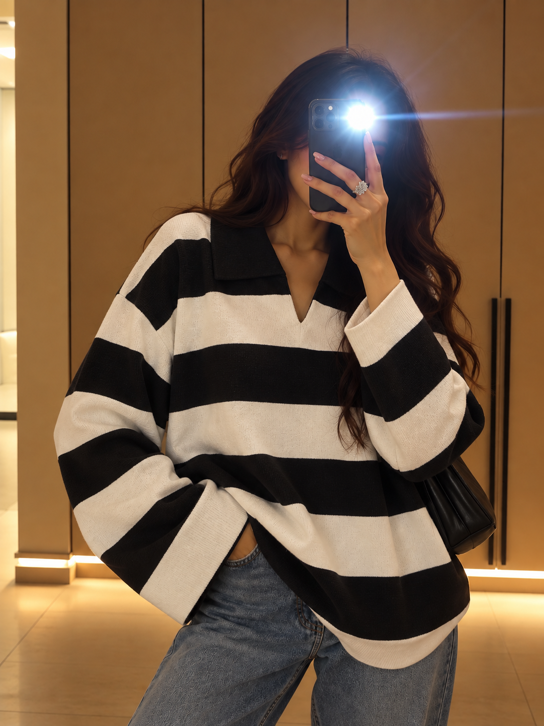 The Stripe - Black*Cream