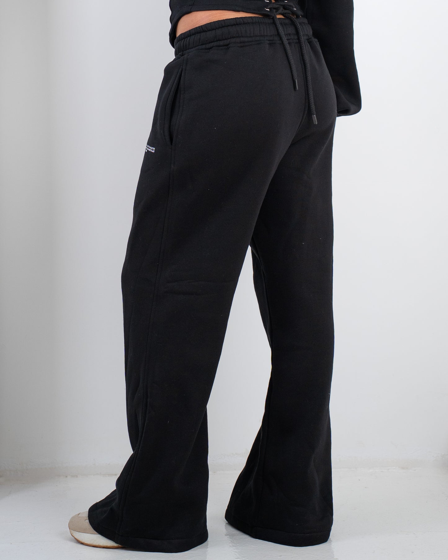 Wide leg sweats - Black