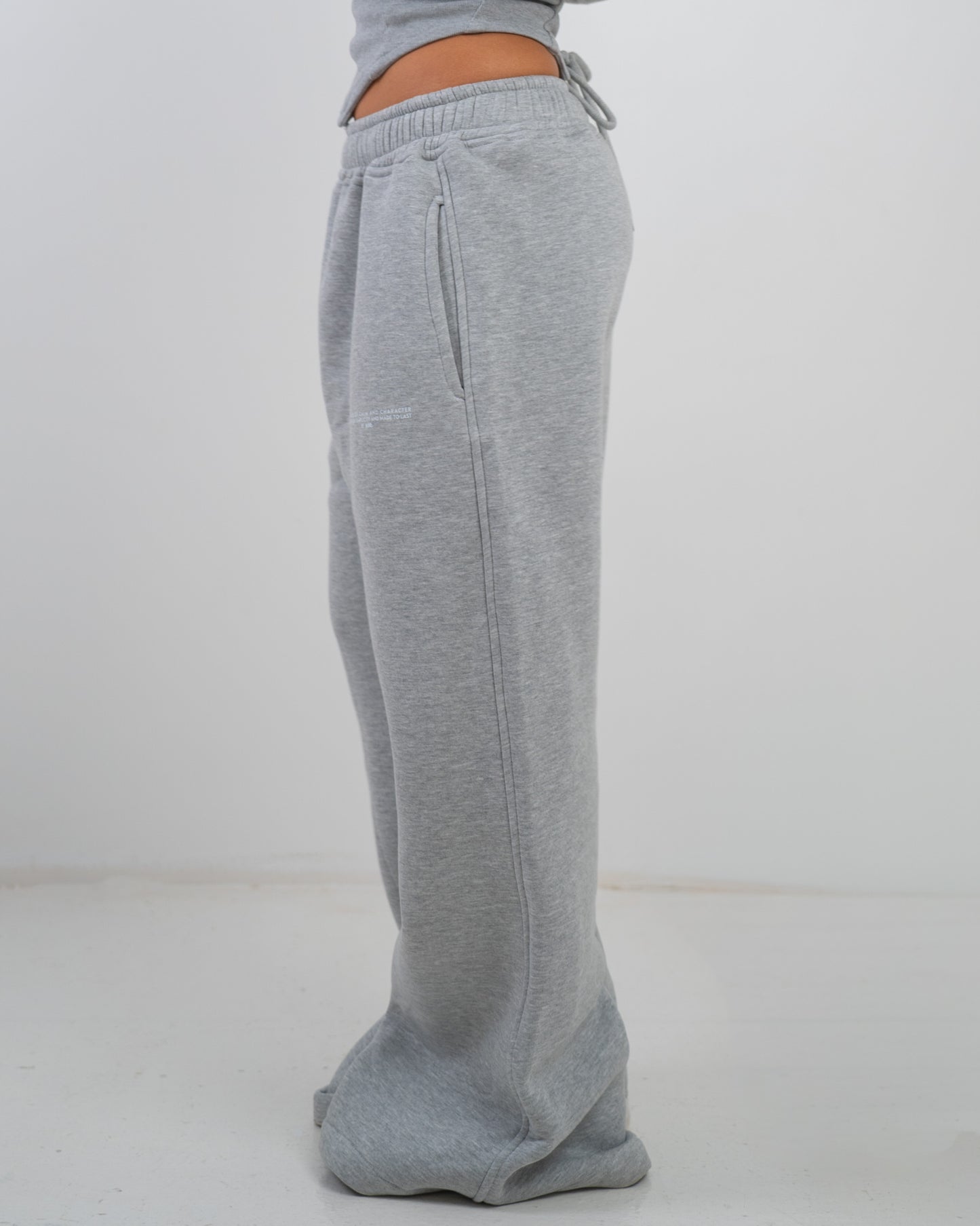 Wide leg sweats - Grey