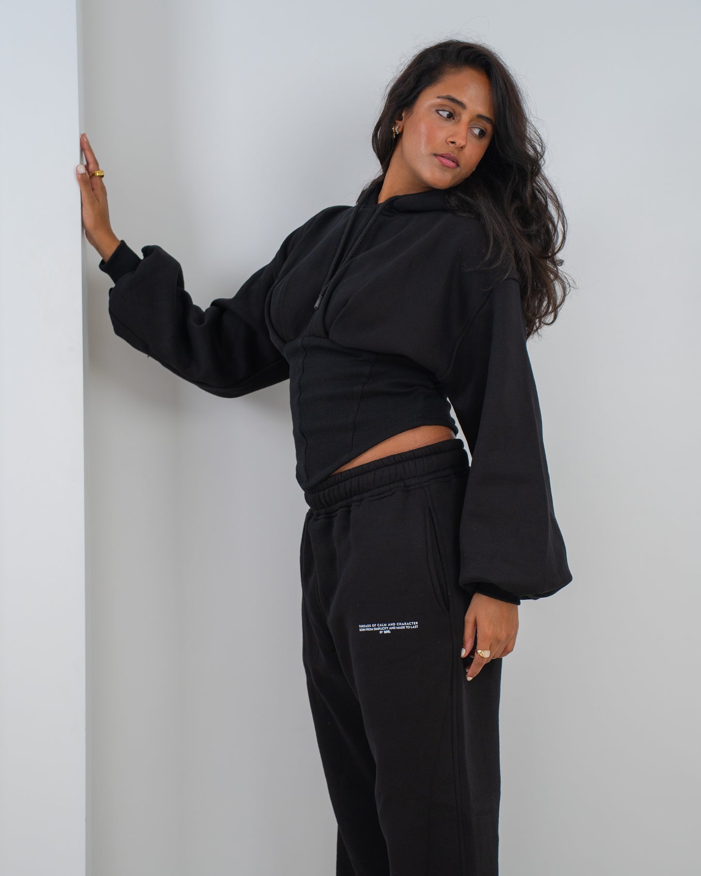 Corset Hoodie - Black