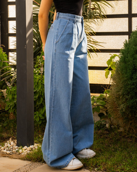 The Pleated Denim