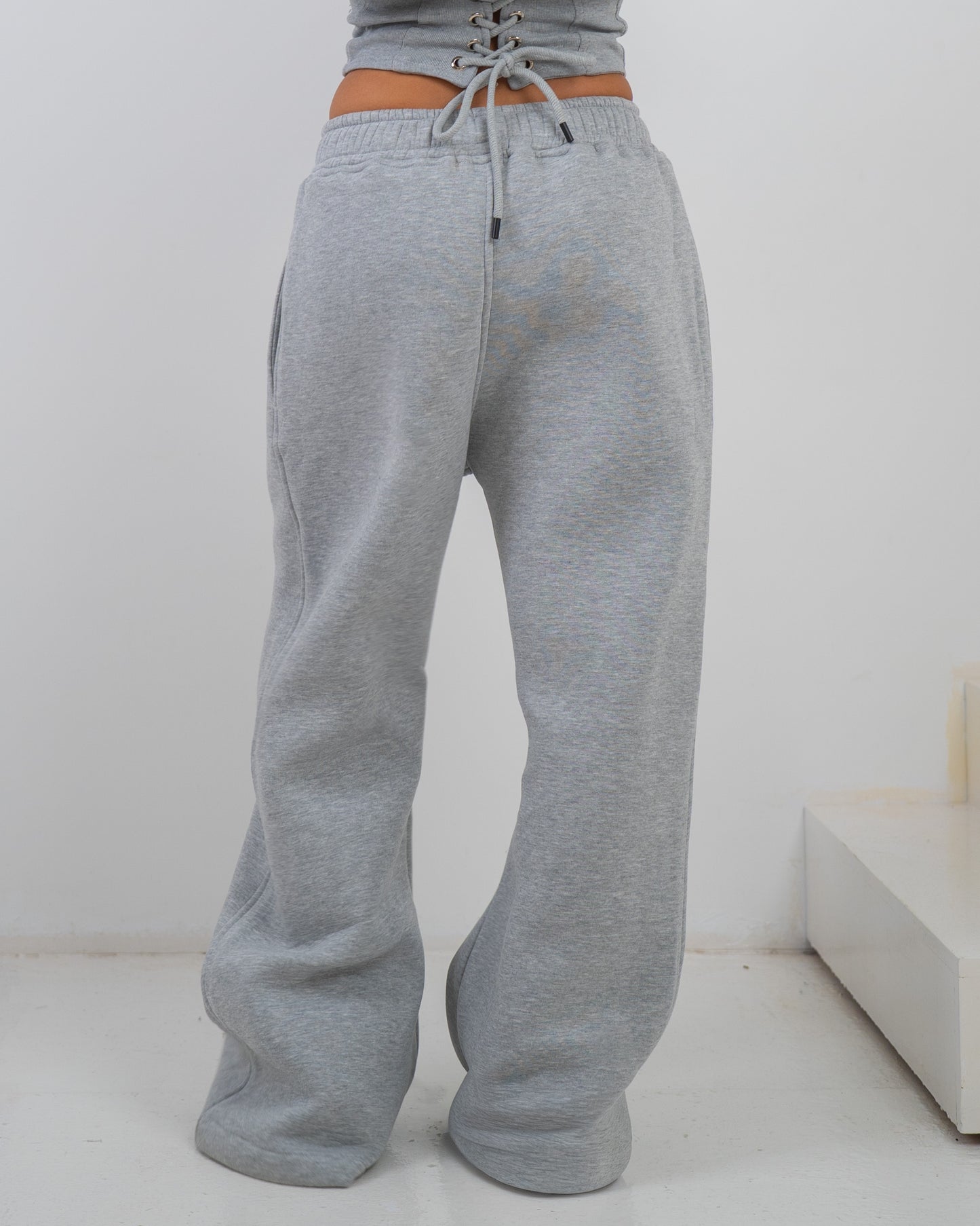 Wide leg sweats - Grey