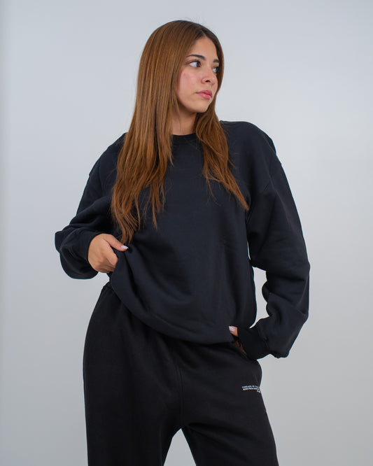 The Basic crewneck- Black