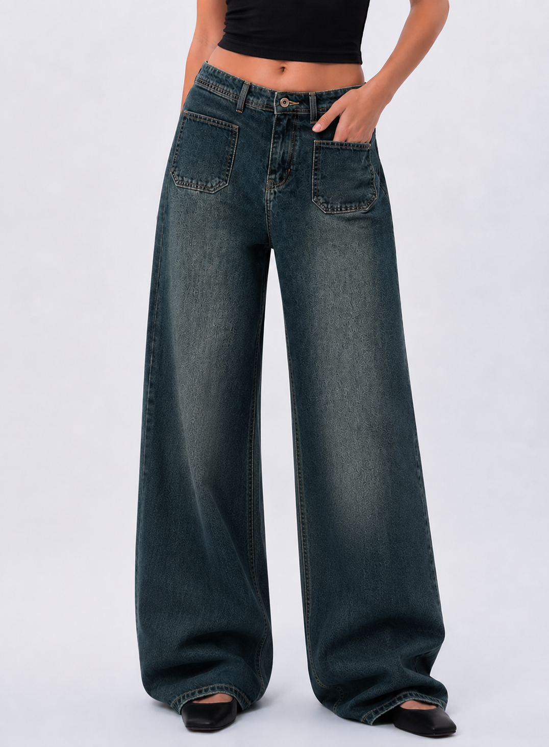 Front pocket Denim - Dirty