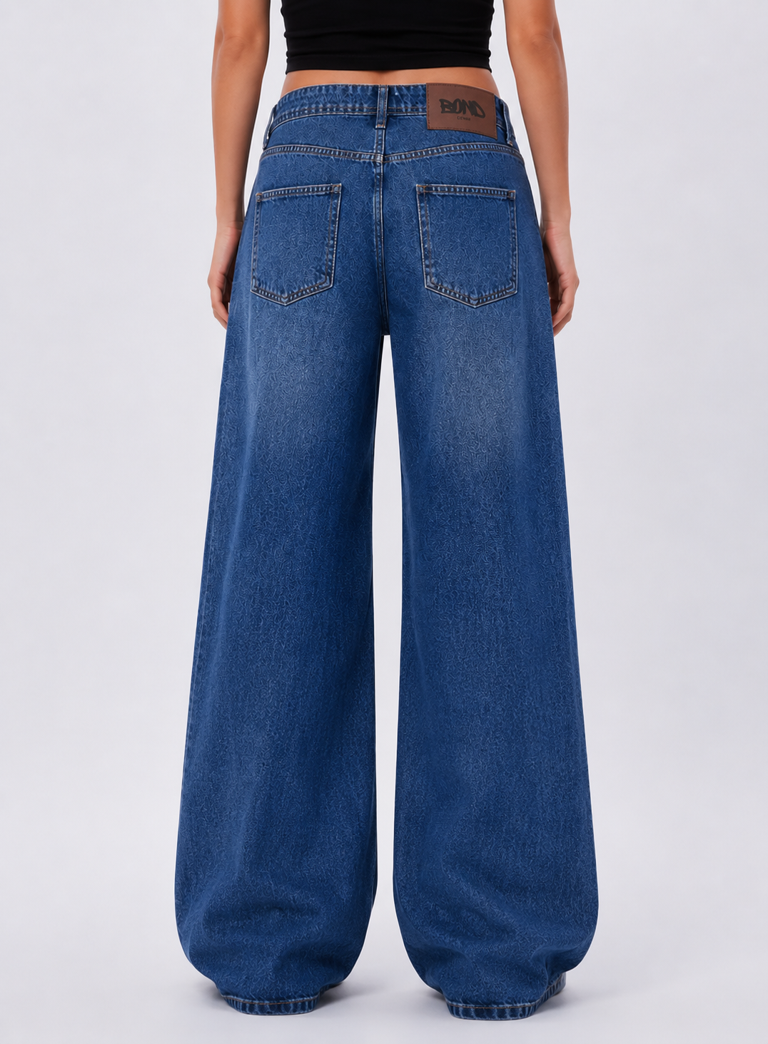 Front pocket Denim - Washed blue