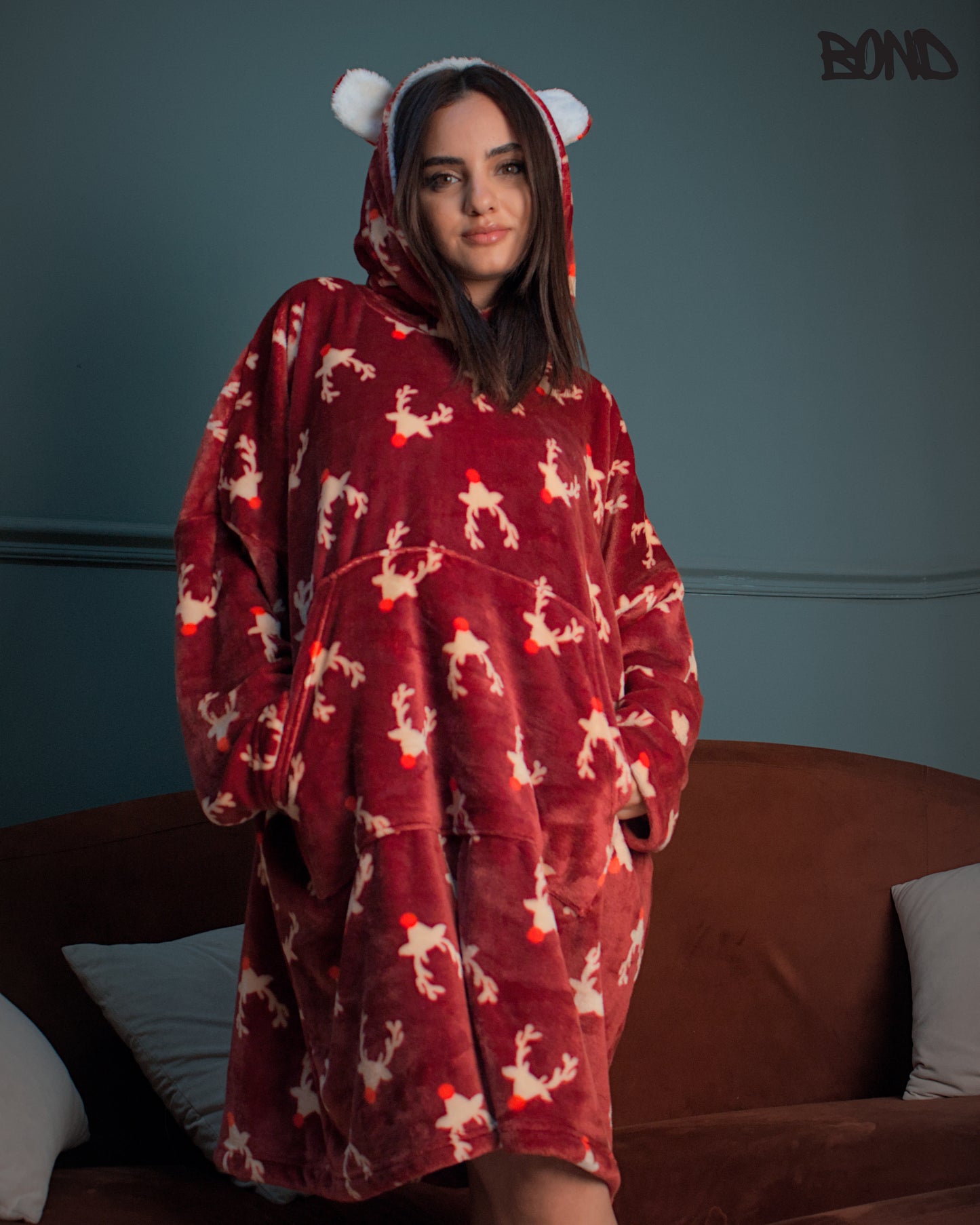 Winter Wearable Blanket - Red