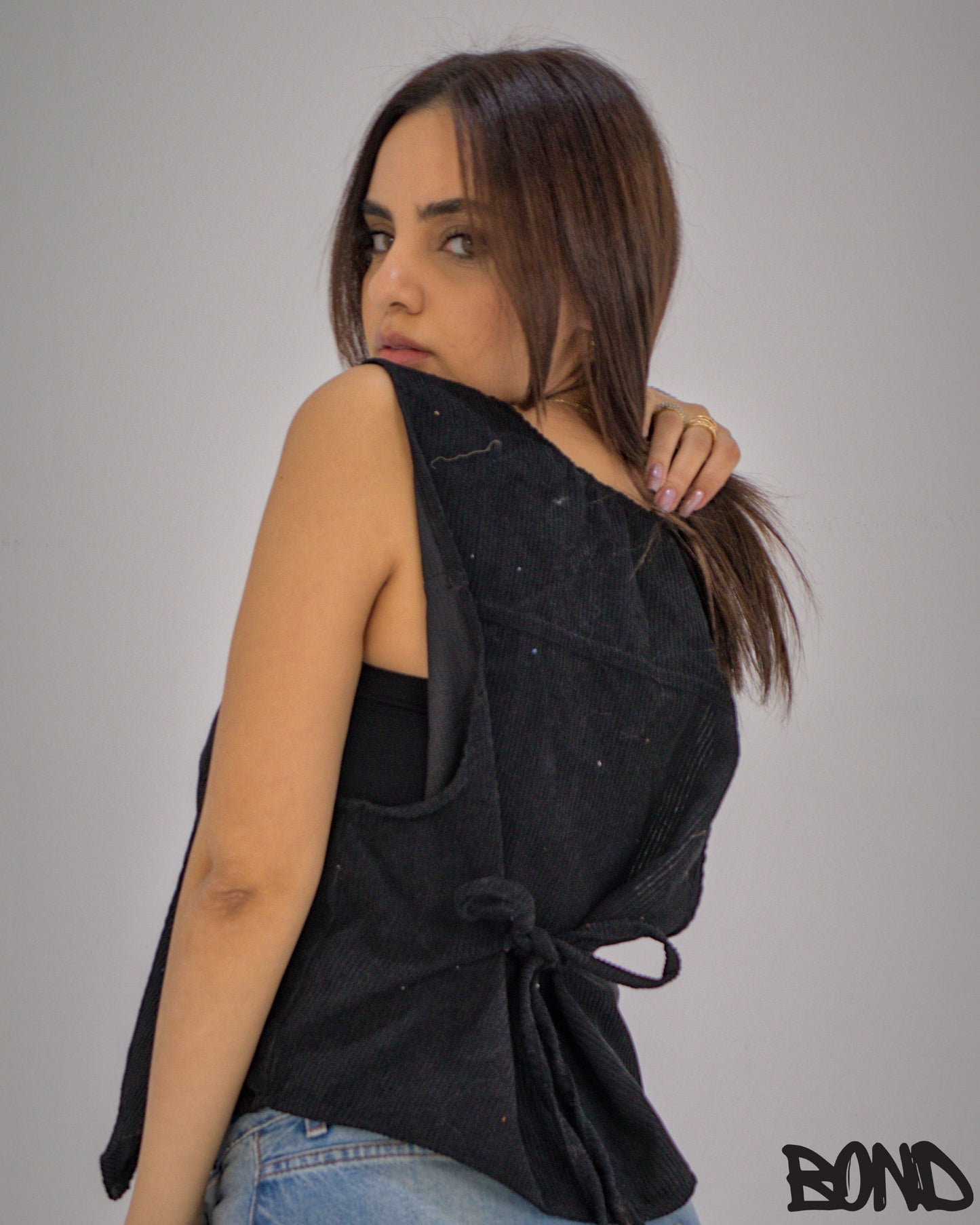 Black Velvet Vest