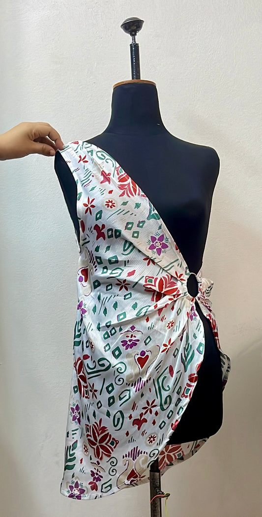 Asymmetric Patterned Dress